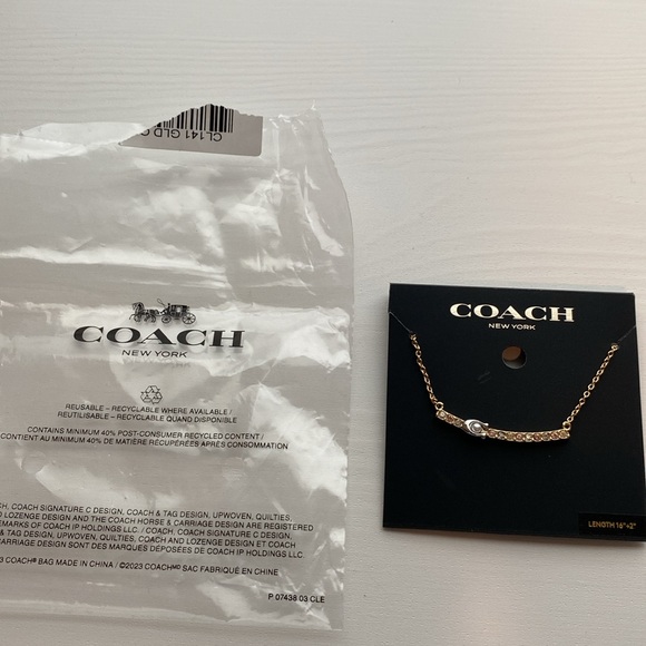 Coach Bar Necklace - Picture 2 of 2